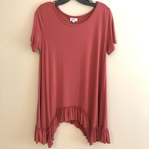 PIKO Draped Ruffle Top